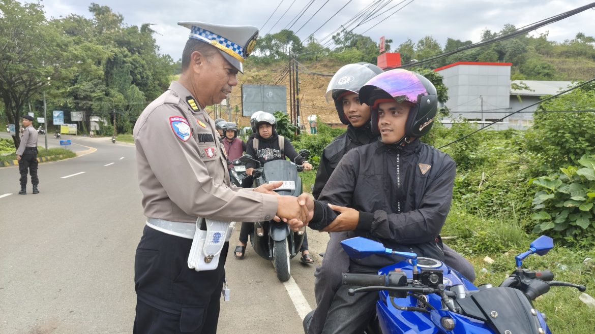 Operasi Keselamatan Marano, Ditlantas Polda Sulbar Maksimalkan Razia Tertib Berkendara