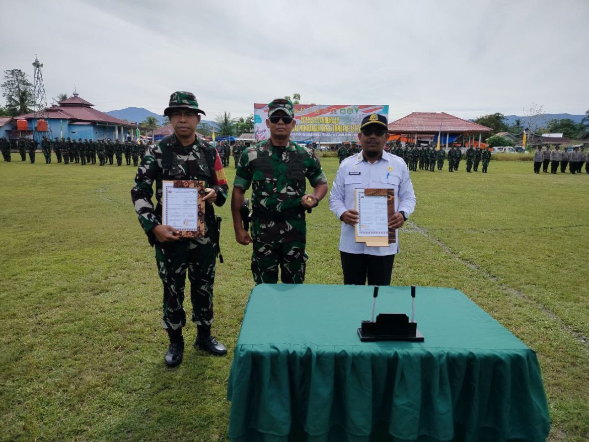 Upacara Pembukaan TMMD Ke-123 Tahun 2025 Di Desa Benggaulu Berlangsung Khidmat