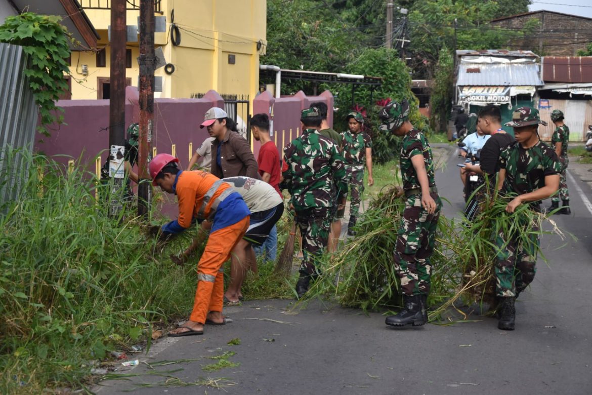 Batalyon Kavaleri 10 laksanakan kegiatan Karya Bakti dalam rangka memperingati HUT KAVAD