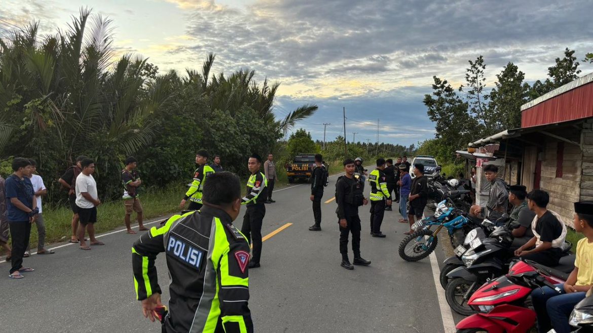 Polres Pasangkayu Amankan 14 Unit Motor Yang Terlibat Balap Liar Di Pedanda