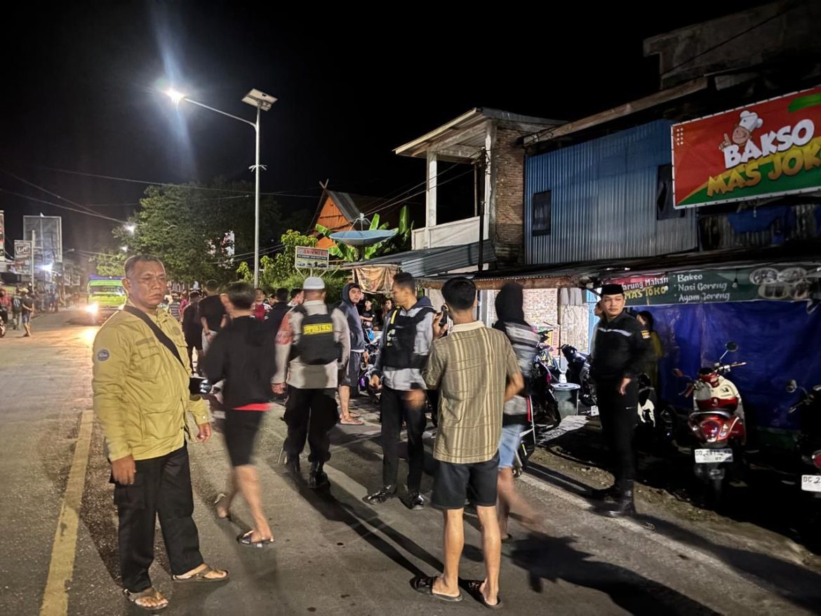 Gabungan Polres Polman Laksanakan Pembubaran Balapan Liar di Wilayah Hukum Polsek Tinambung