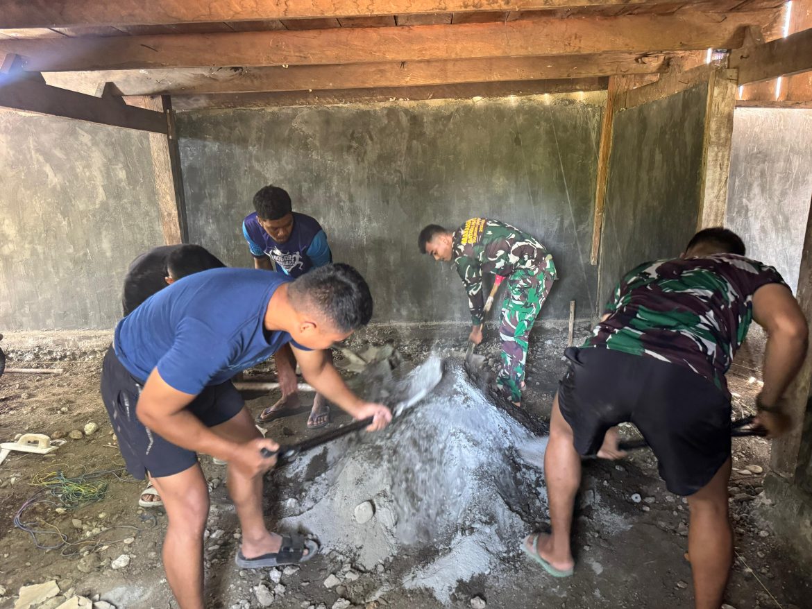 Bangun Rumah Layak Huni untuk Warga Kurang Mampu Terus di Genjot Satgas TMMD-123