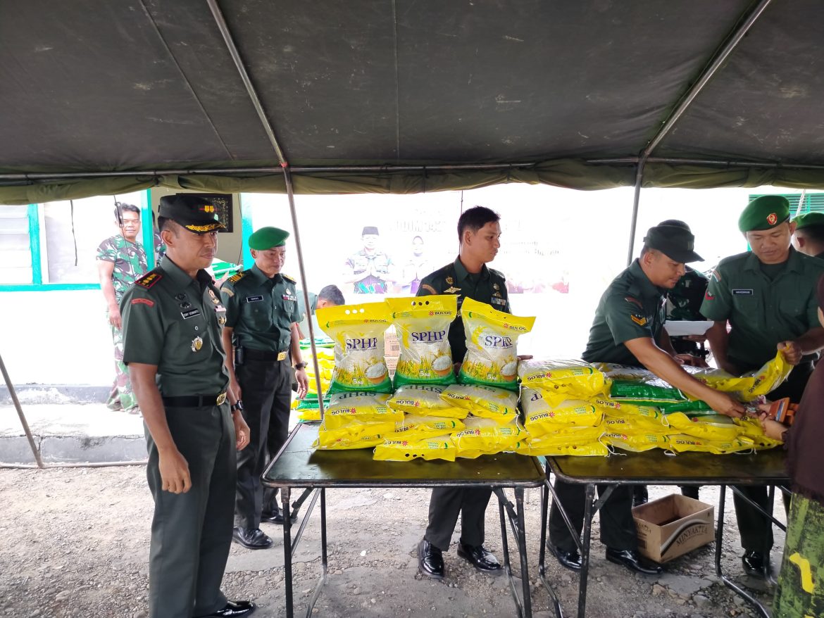Sambut Hari Raya Idul Fitri 1446 H Kodim 1427 Pasangkayu Gelar Bazar Murah 