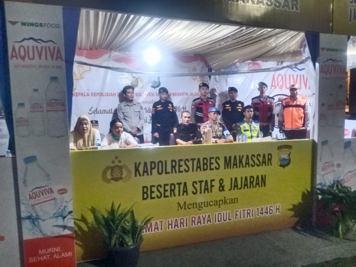 Kapolsek Biringkanaya Kontrol Pos PAM Terminal Daya 
