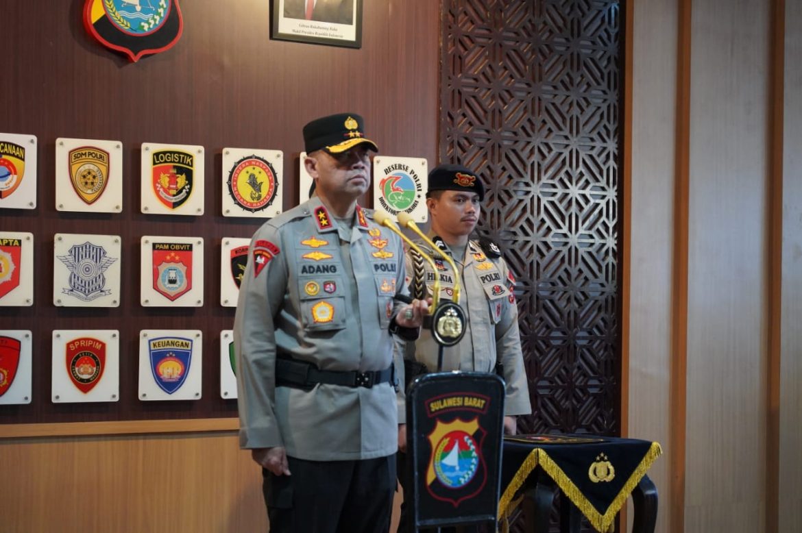 Estafet Kepemimpinan Irwasda Polda Sulbar, Kombes Enday Sudrajat Resmi Menjabat