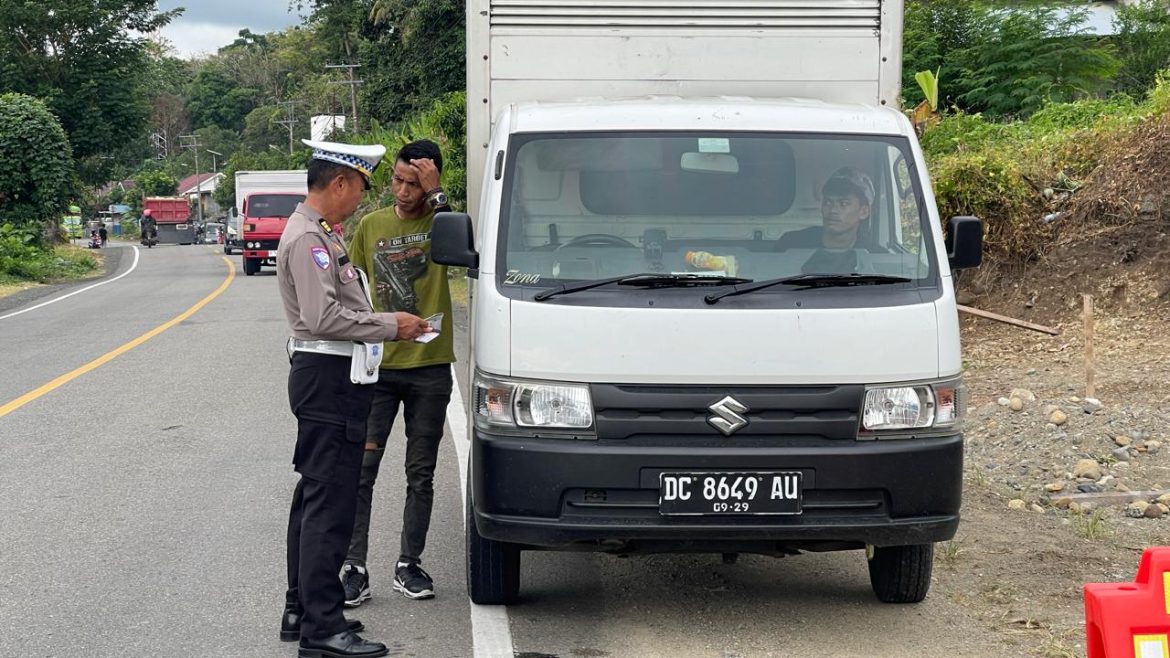 PJR Sulbar Gelar Razia Edukatif di Mamuju