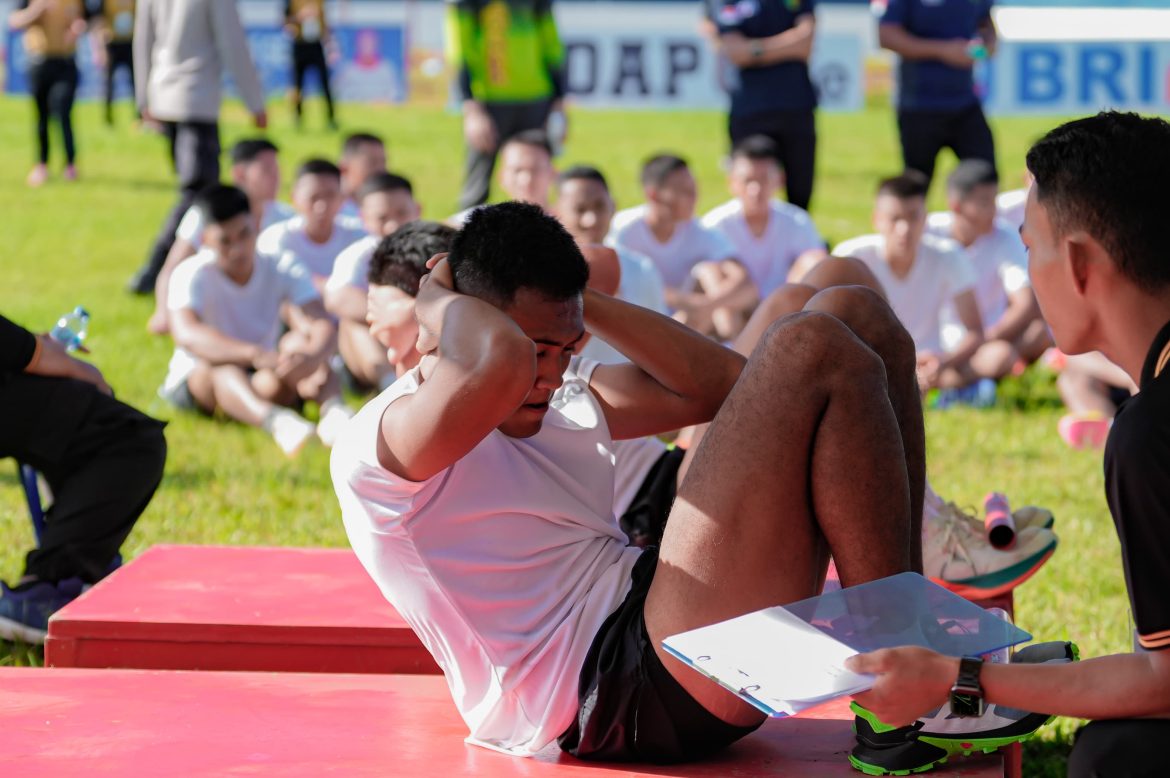 Tes Jasmani Akpol di Mamuju Dikawal Ketat