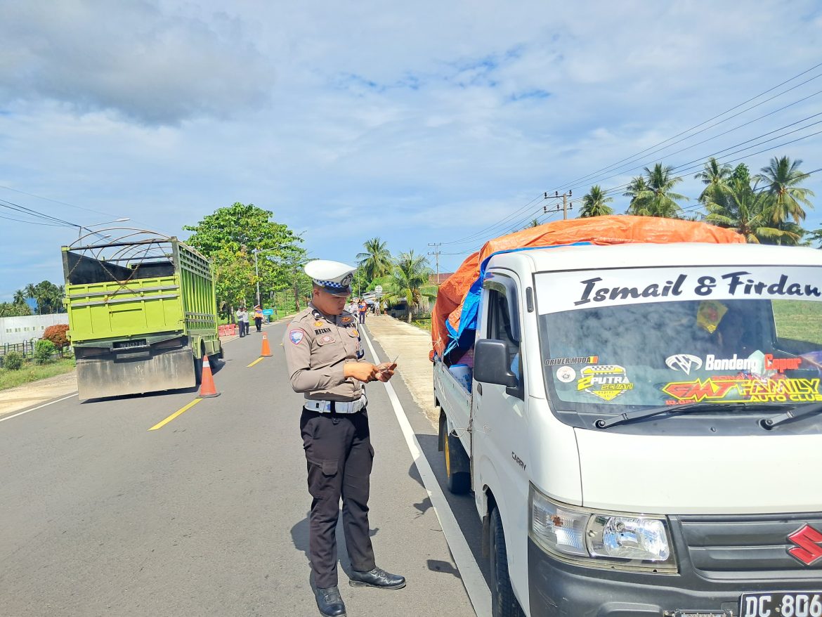 Wujudkan Budaya Tertib, Polda Sulbar Gelar Razia Gabungan