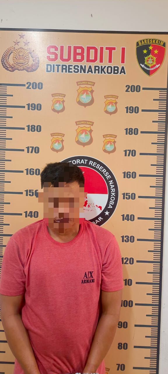Ditresnarkoba Polda Sulbar Gagalkan Peredaran Sabu, Satu Pengedar Dibekuk di Polewali Mandar
