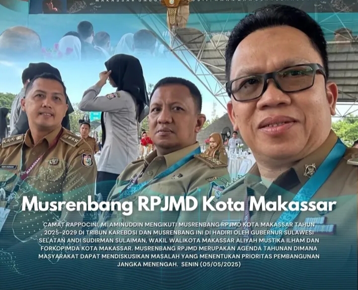 Camat Rappocini Hadiri Musrenbang RPJMD Kota Makassar di Tribun Karebosi