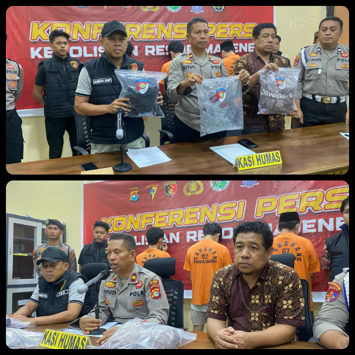 Konferensi Pers Polres Majene soal Penganiayaan di STIKES BBM
