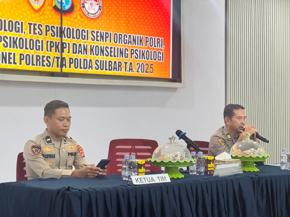 Biro SDM Polda Sulbar Laksanakan Mapping Psikologi di Polres Mamuju Tengah 