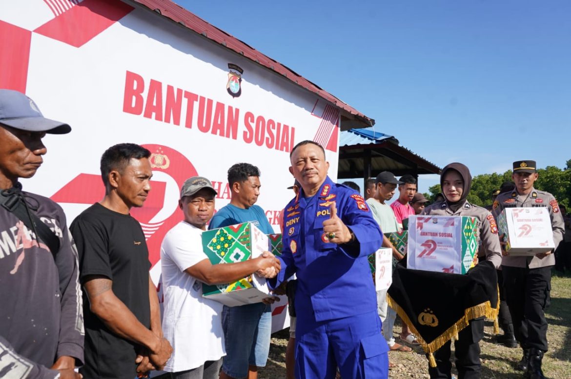 Aksi Sosial Kapolda Sulbar di Kelurahan Bebanga