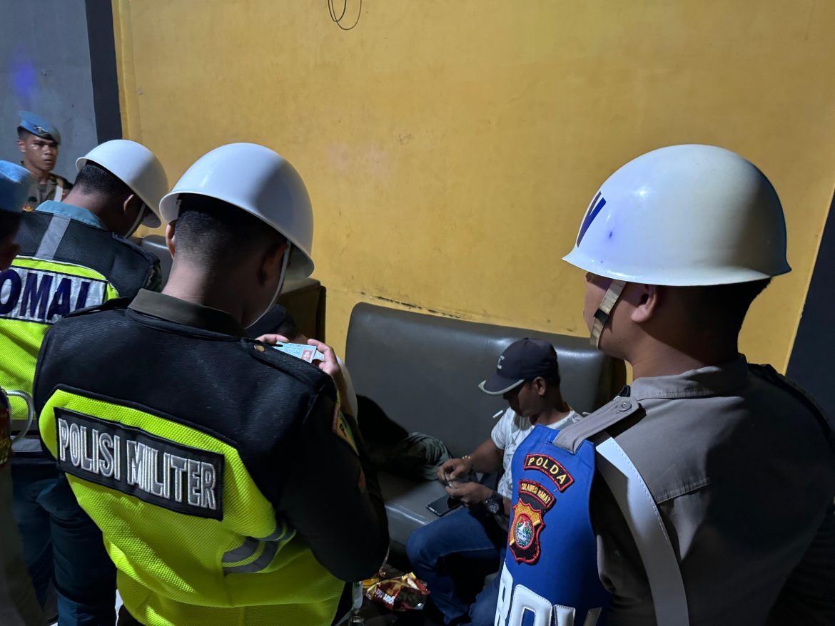 Gabungan Polisi dan PM Sidak THM di Mamuju