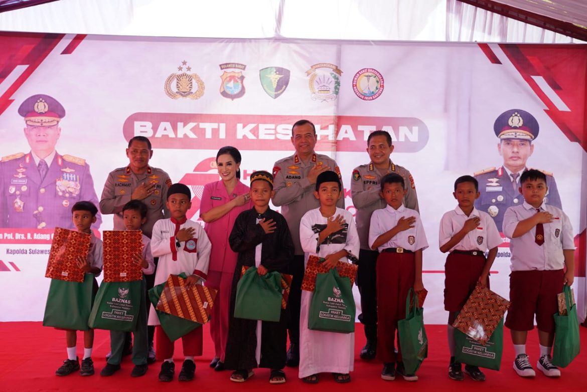 Bakti Kesehatan Polda Sulbar Disambut Antusias Masyarakat