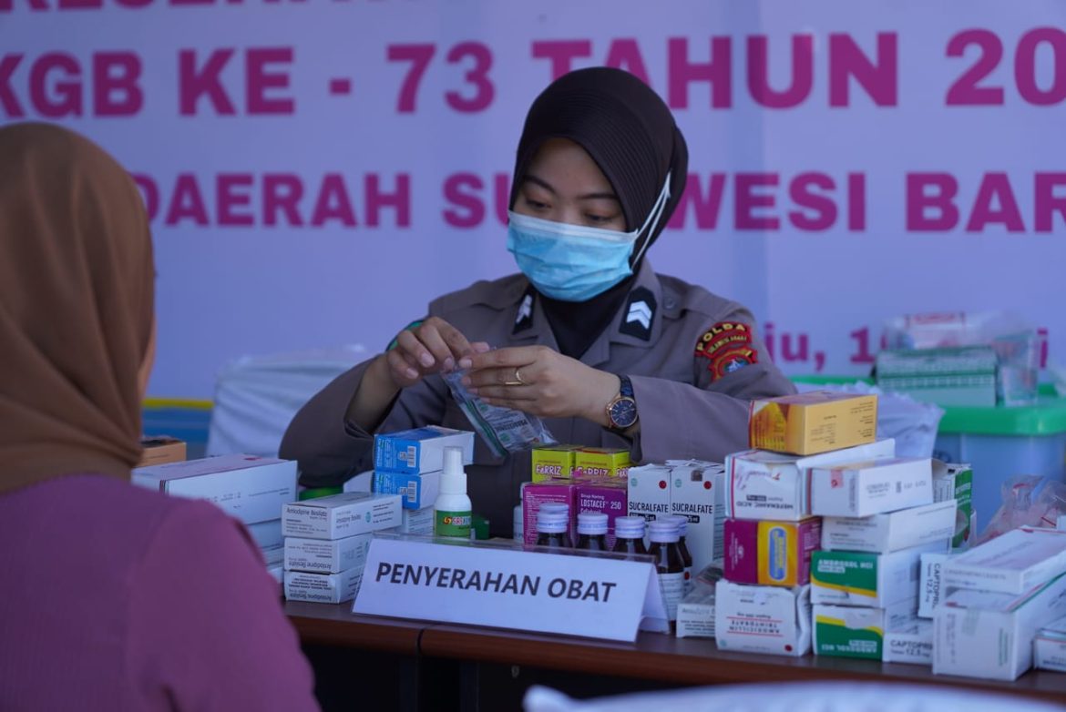 HUT Bhayangkara ke-79, Polda Sulbar Hadirkan Layanan Kesehatan Lengkap