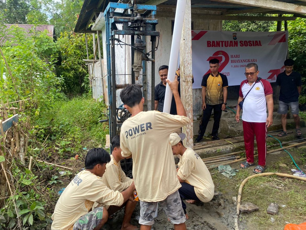 HUT Bhayangkara, Polri Beri Solusi Air Bersih untuk Warga Dusun Sese Tengah
