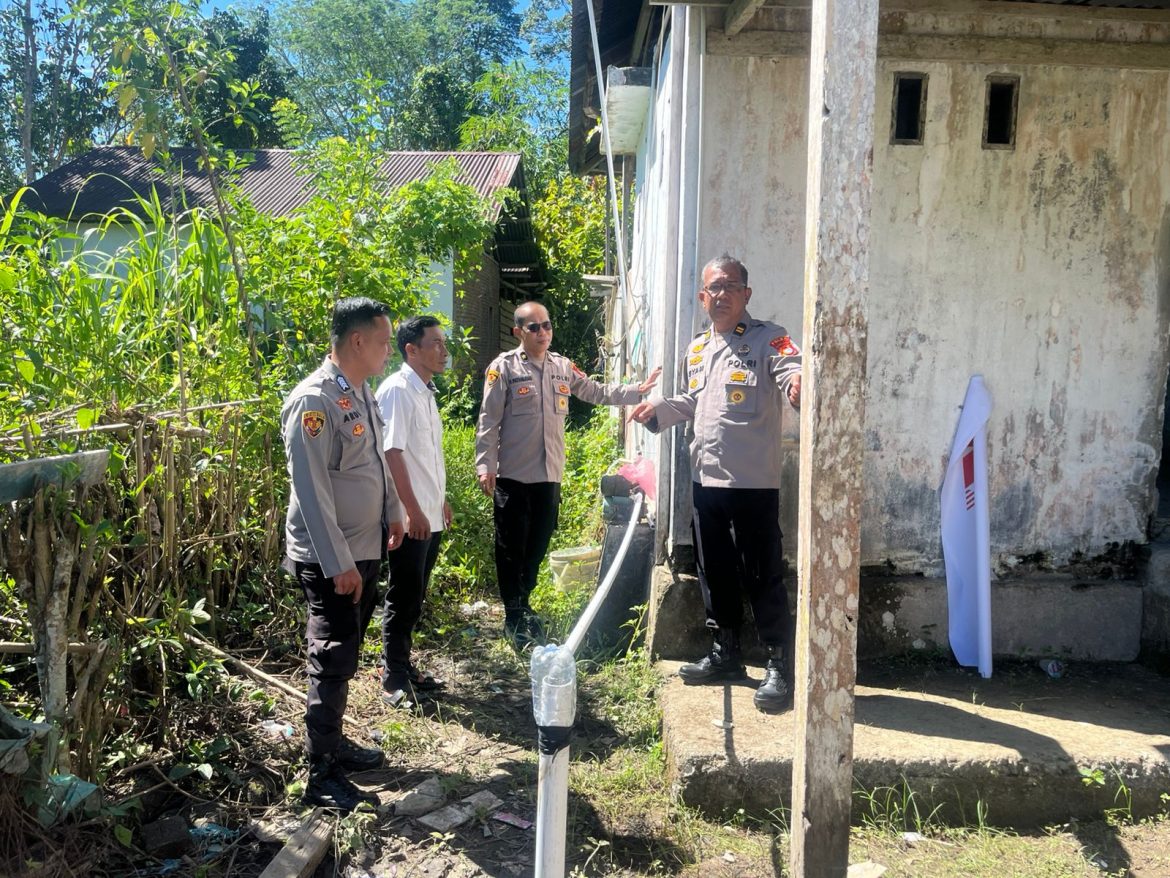 Wujud Kepedulian Polri, Polda Sulbar Bangun Sumur Bor di Dusun Sese Tengah