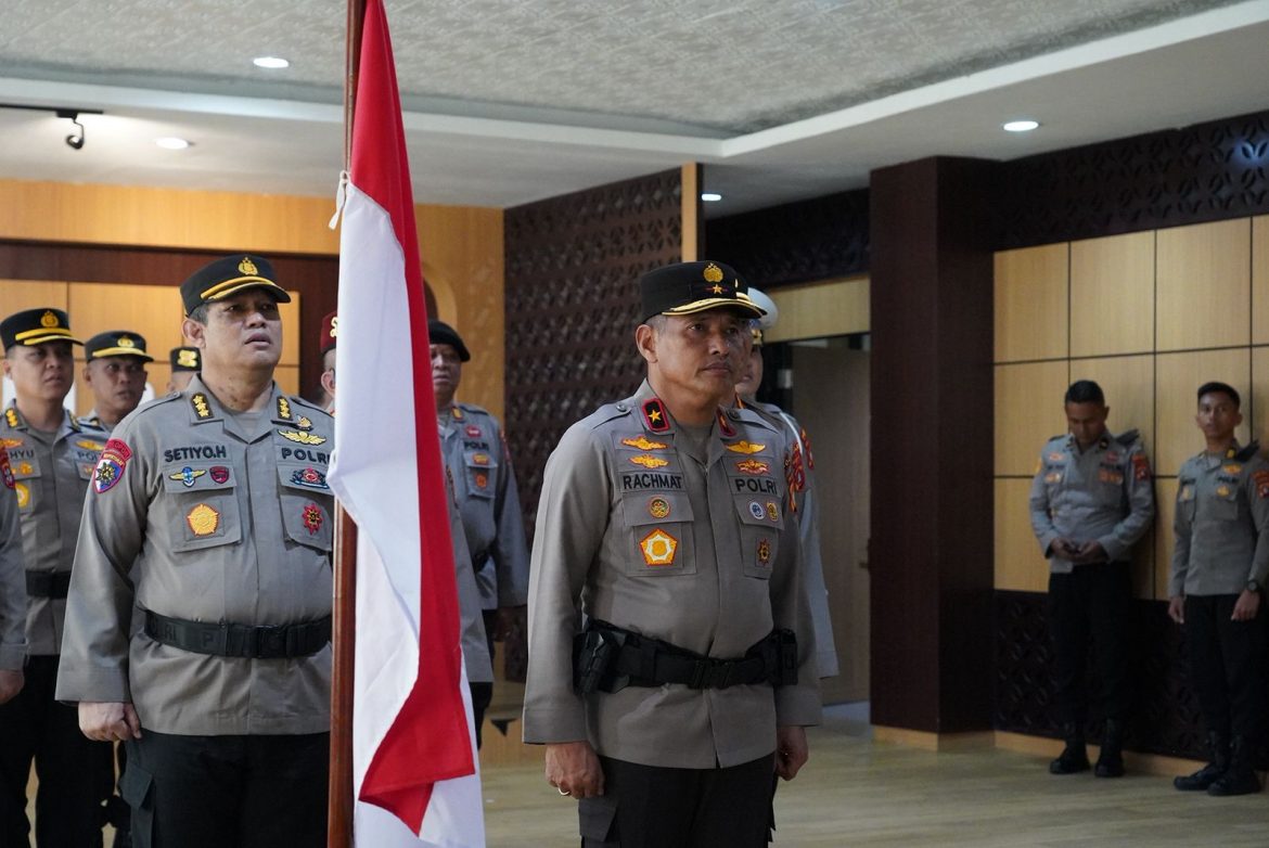 Polda Sulbar Ikuti Upacara Pemuliaan Nilai-nilai Luhur Tribrata secara Virtual, Sambut Hut Bhayangkara