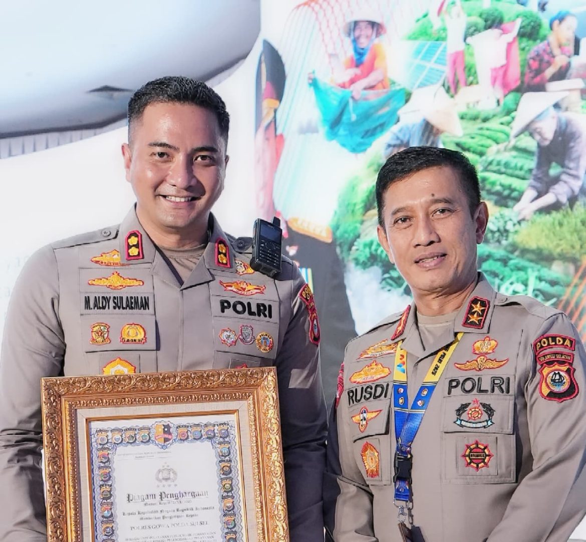 Kapolres Gowa Terima Penghargaan Dari Kapolri di Jakarta