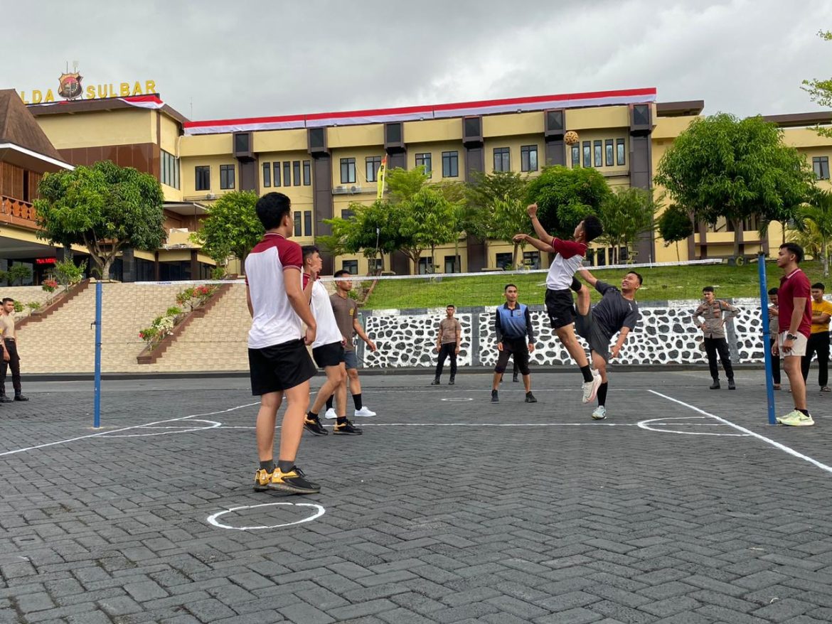 Hari Bhayangkara ke-79, Polda Sulbar Gelar Turnamen Takraw Penuh Semangat