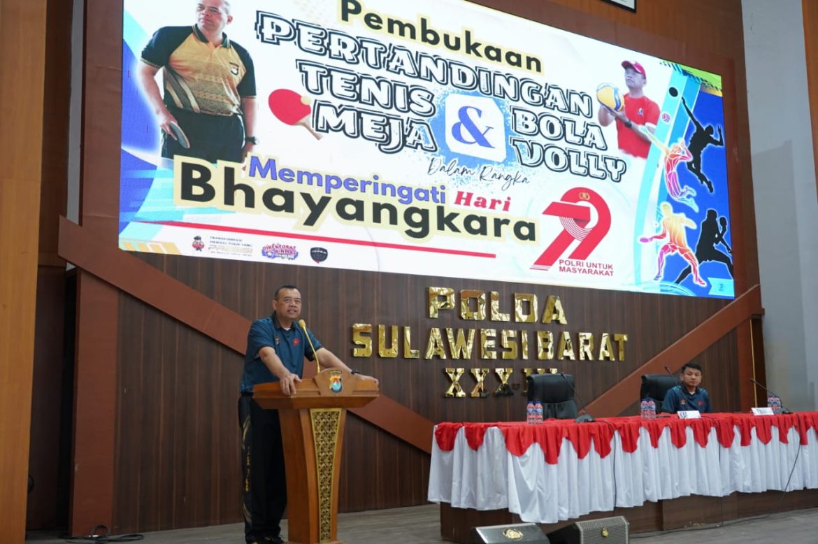 Polda Sulbar Bangun Jiwa Sehat Lewat Kompetisi Internal