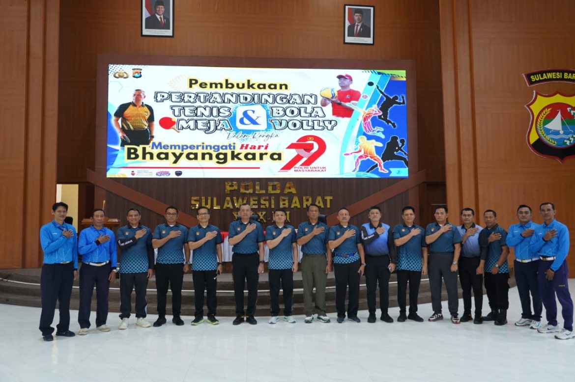 Bhayangkara ke-79, Polda Sulbar Tumbuhkan Solidaritas Lewat Olahraga