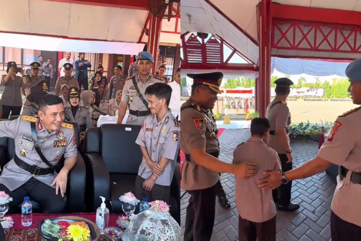 Dekorasi dari Polrestabes, Mobil Pengantin dari Propam Pernikahan Brocil jadi Sorotan