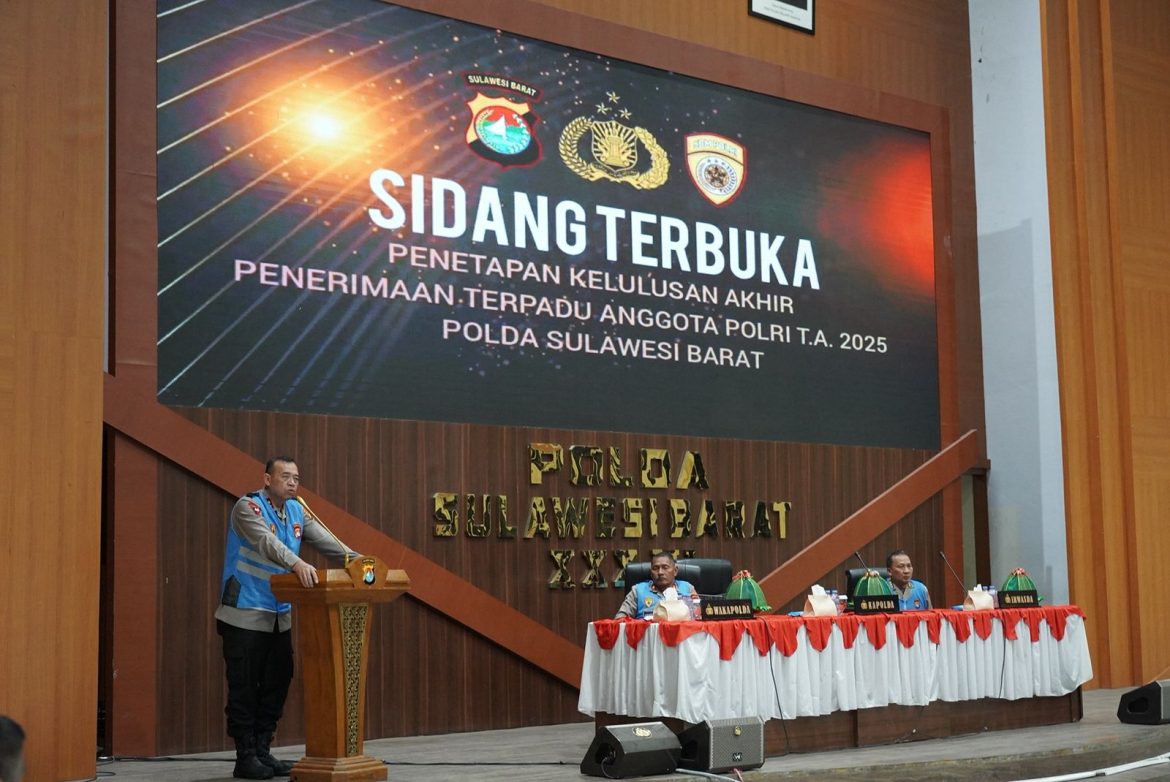 Polda Sulbar Umumkan Hasil Akhir Seleksi Polri
