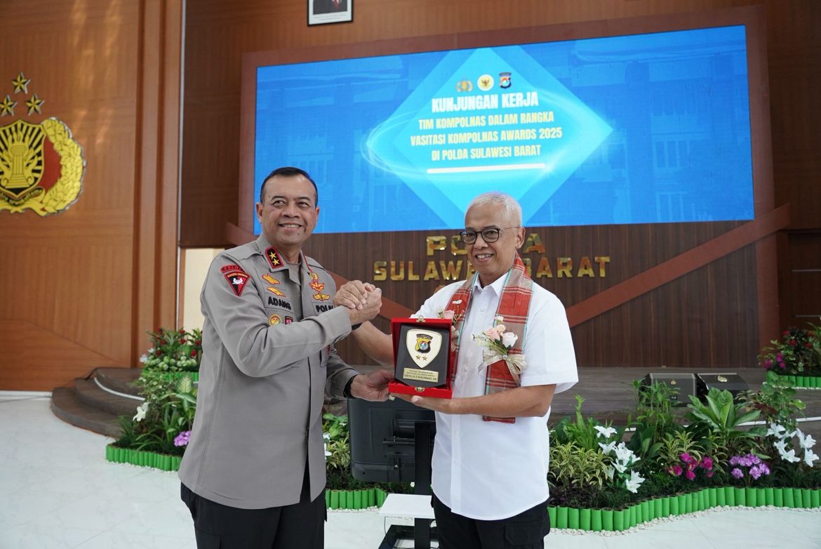 Polda Sulbar Raih Apresiasi Kompolnas Awards 2025 atas Kinerja Prima dan Inovasi Pelayanan Publik