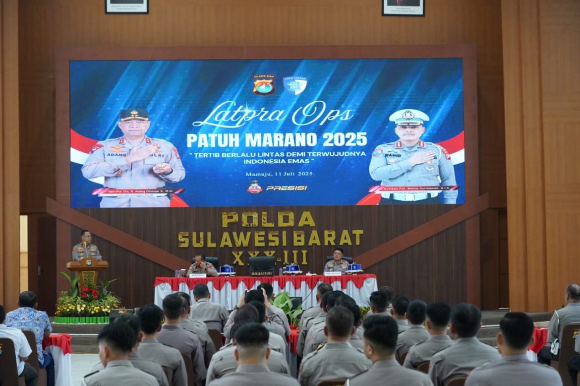 Disiplin Lalu Lintas Jadi Target Utama Oprasi Patuh Marano Sulbar 2025