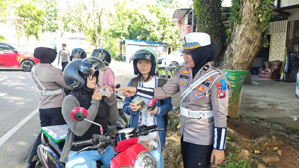Pengendara Apresiasi Razia Humanis Polda Sulbar