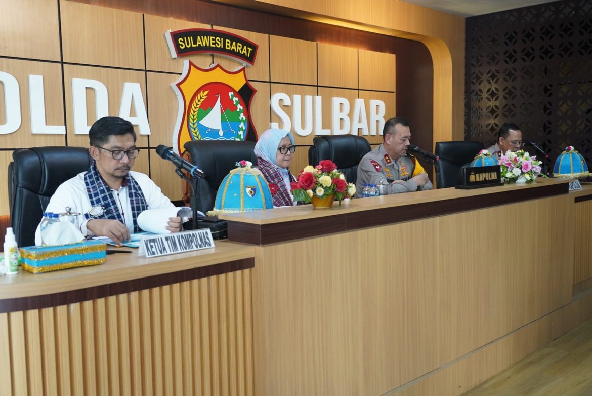 Sinergi Kompolnas dan Polda Sulbar, Dorong Penegakan Hukum Adil