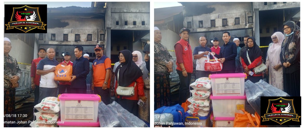 Pemerintah Kabupaten Aceh Barat Tanggap Cepat Atasi Kebakaran di Lorong Bahagia, Gampong Seuneubok.