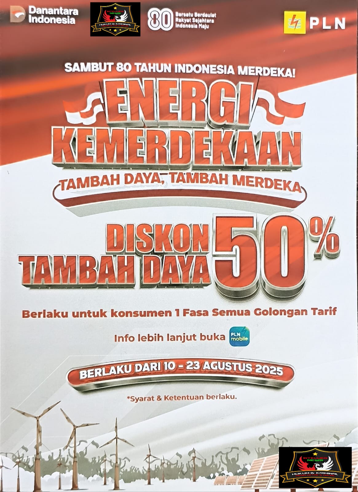 Rayakan Kemerdekaan, PLN Meulaboh Beri Kado Diskon Tambah Daya.