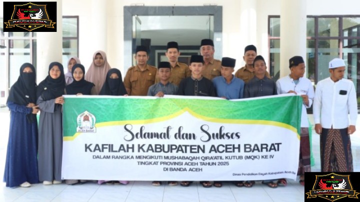 Bupati Tarmizi Lepas Kafilah MQK: Komitmen Aceh Barat Majukan Pendidikan Dayah.