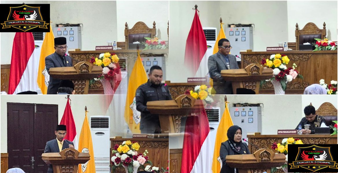Lima Fraksi DPRK Aceh Barat Sepakat Terima Rancangan Qanun RPJMD 2025–2029 dengan Catatan Strategis.
