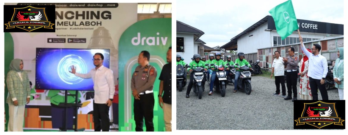 Wakil Bupati Aceh Barat Resmi Luncurkan Aplikasi Transportasi Online “Draiv Region Meulaboh”