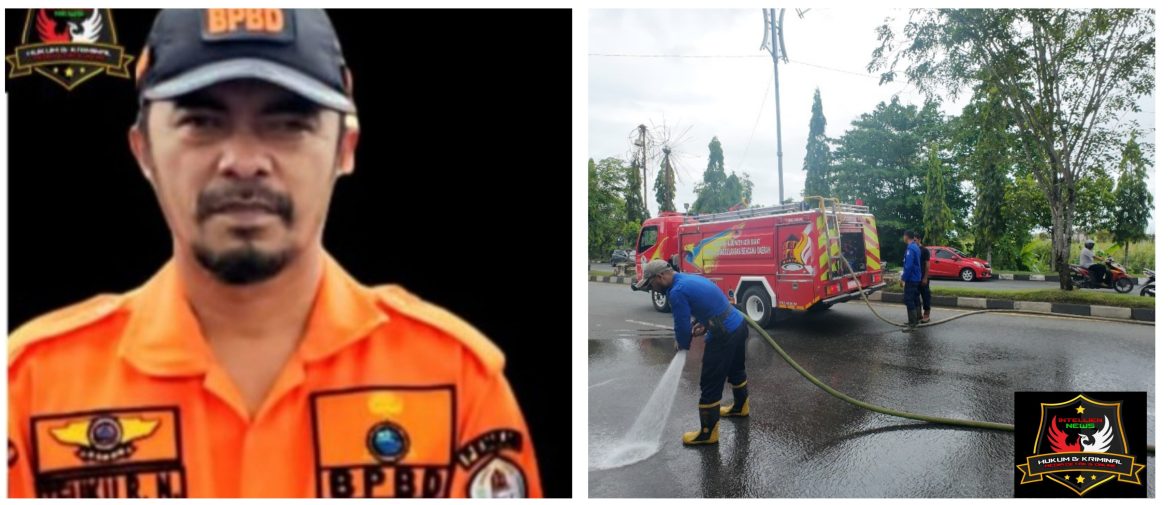 BPBD ACEH BARAT GERAK CEPAT TANGANI TUMPAHAN SOLAR DI JEMBES MEULABOH.