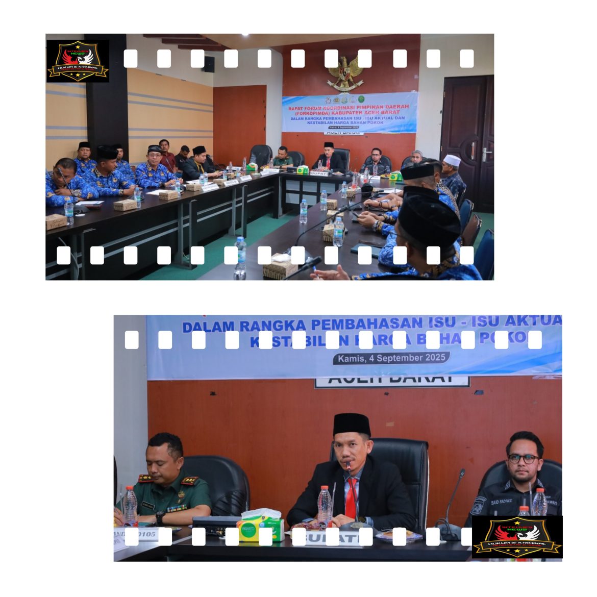 Forkopimda Aceh Barat Tegaskan Penertiban Tambang dan Kendali Harga Pangan Jelang Maulid.