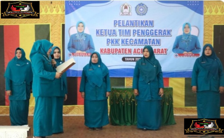 TIGA KETUA TP-PKK KECAMATAN DI ACEH BARAT RESMI DILANTIK.