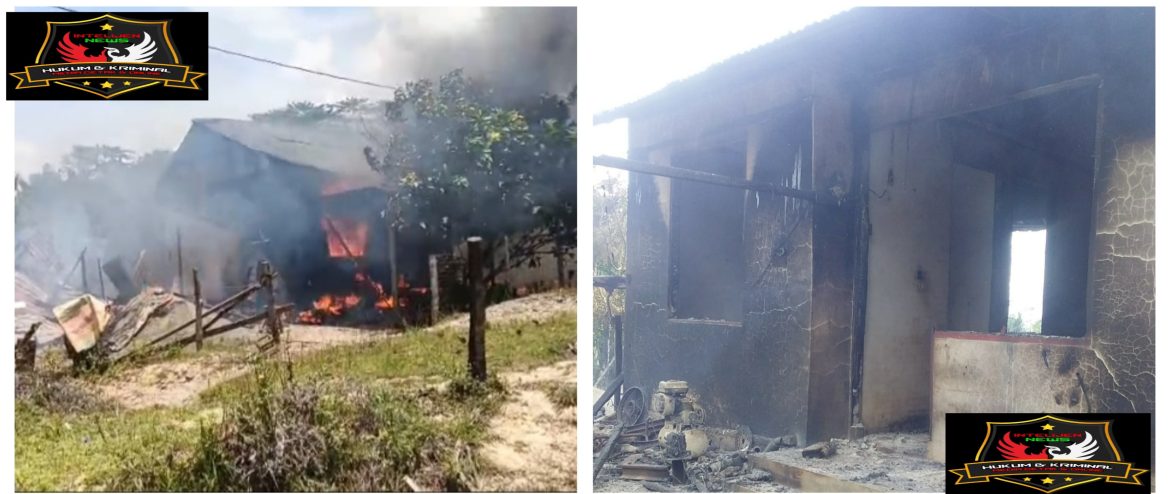 Kebakaran Hebat di Drien Sibak: Rumah Warga Rusak Berat, Kerugian Capai Rp180 Juta.