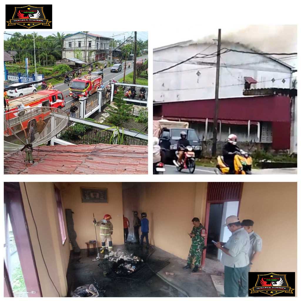 KEBAKARAN SATU UNIT RUMAH DI SUAK RAYA BERHASIL DIATASI DALAM 15 MENIT.