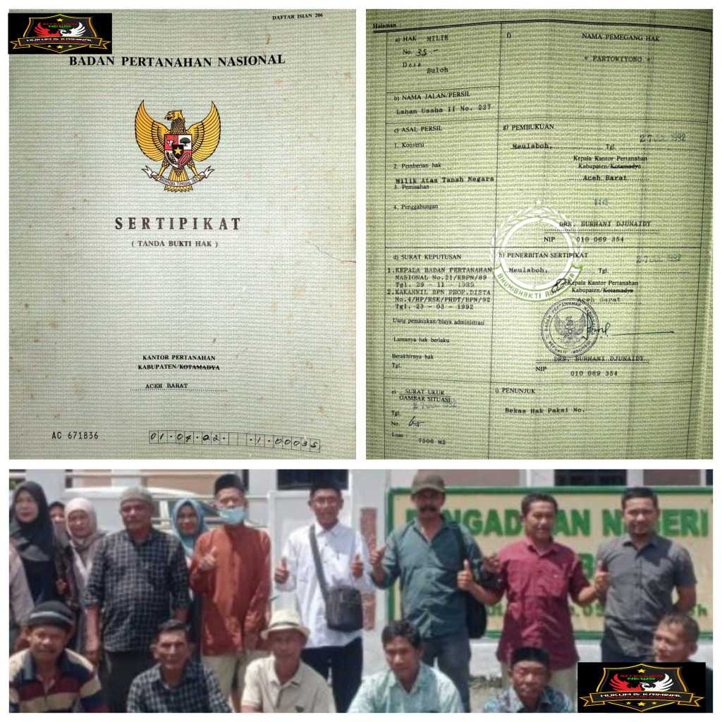 “Warga Memiliki Bukti Sertifikat LU II, Diduga PT Mifa Eksploitasi Tambang secara Illegal milik Warga”