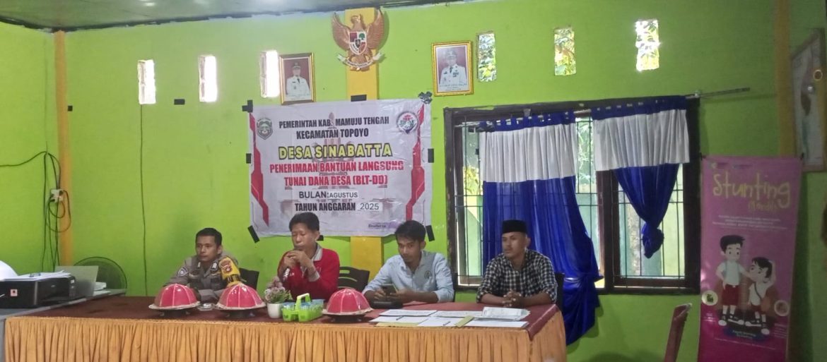 BLT-DD Bulan September 2025 Resmi Disalurkan di Desa Sinabatta, Kepala Desa Tekankan Pemanfaatan Tepat Guna