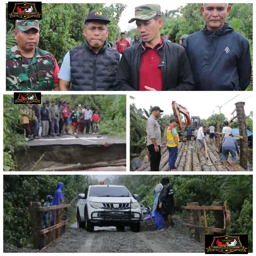 Penanganan Cepat Jembatan Darurat di Kecamatan Meureubo: Komitmen Bupati Tarmizi untuk Keselamatan dan Kesejahteraan Rakyat.