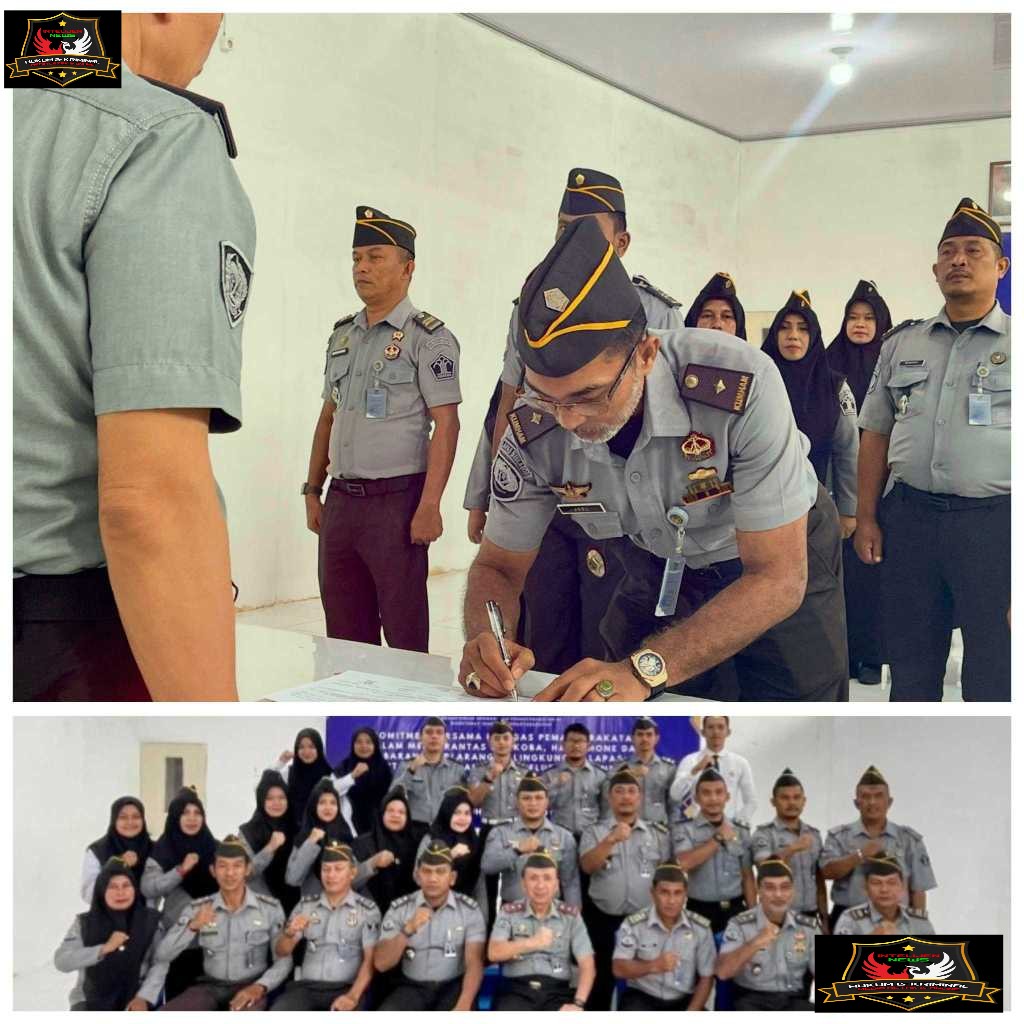 Lapas Kelas IIB Meulaboh Tegaskan Komitmen Bersama Berantas Halinar.
