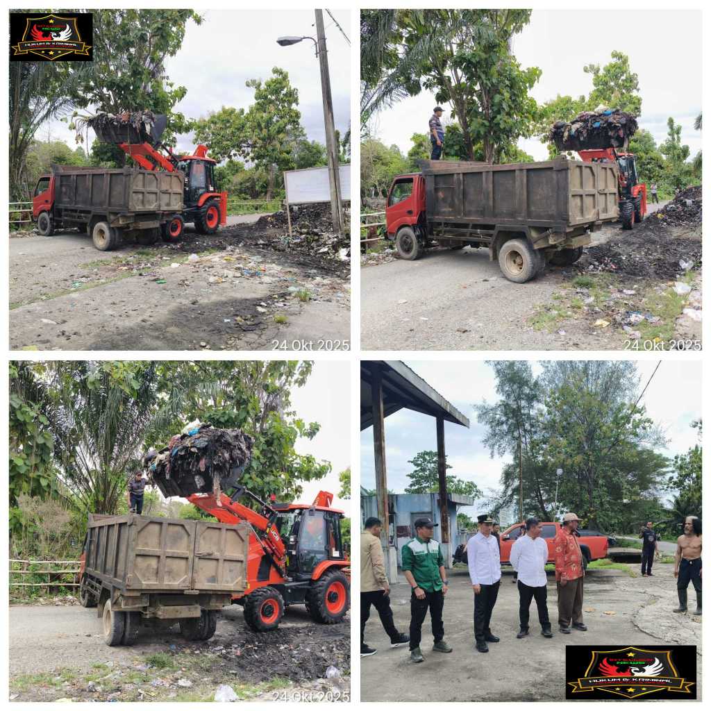 Pemerintah Kabupaten Aceh Barat Gencarkan Aksi Bersih Lingkungan di Jalan Kayu Putih, Ujong Barasok.