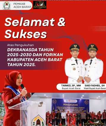 Dekranasda dan Forikan Aceh Barat 2025–2030 Resmi Dilantik, Siap Majukan Ekonomi Kreatif dan Gizi Masyarakat.