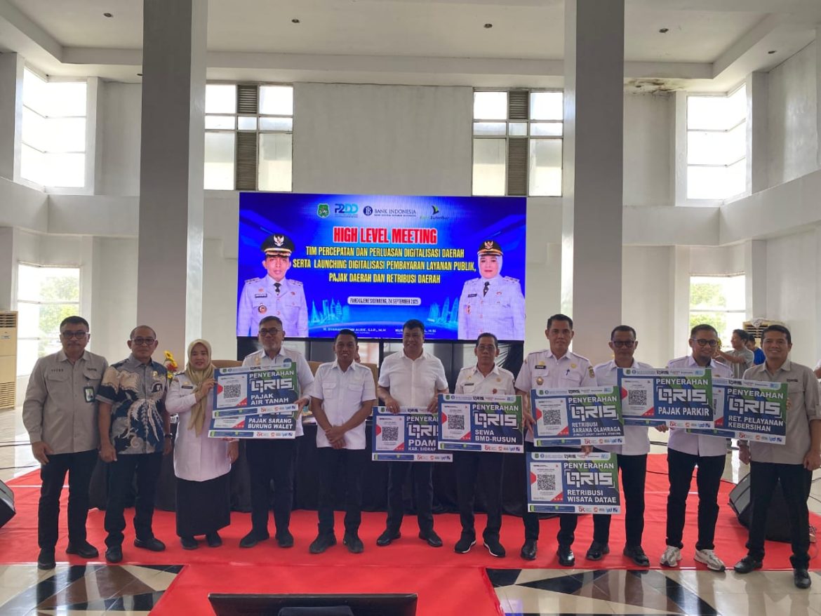 Bupati Sidrap Pimpin Launching Digitalisasi Pembayaran Delapan Layanan Pajak dan Retribusi